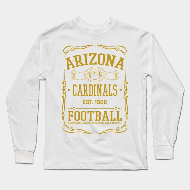 Vintage Cardinals American Football Long Sleeve T-Shirt by carlesclan